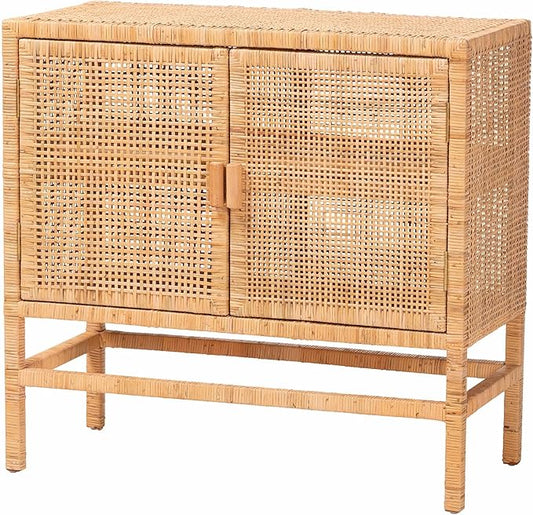 Bali & pari Vivan Natural Rattan Storage Cabinet by balipari