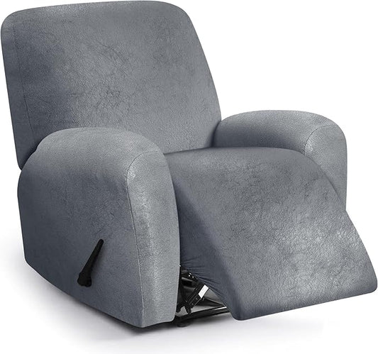 ANARACHON Leather Look Recliner Chair Covers, 4-Pieces Stretch Recliner Cover by ANARACHON