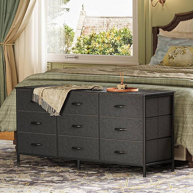 Huuger 9 Drawer Dresser, 47 Inch Dresser TV Stand - Image 2