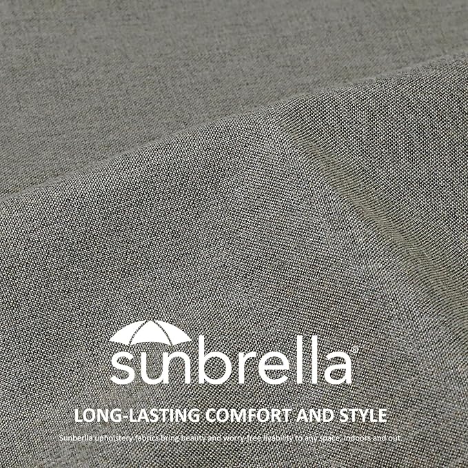 Unimatta Sunbrella Outdoor High Back Chair Cushion Seat Pads, 44 x 21 Inch - Image 2