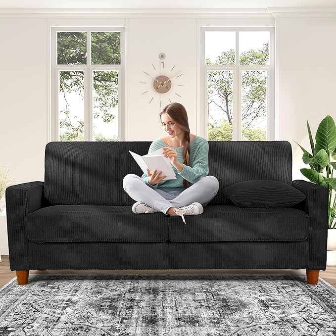 Kidirect 70in U Shaped Couch, Modular Sofa No Tool Assembly, Comfy Sectional - Image 2