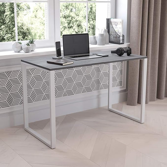 EMMA + OLIVER Industrial Modern Desk-47"L Commercial Grade Home Office by EMMAOLIVER