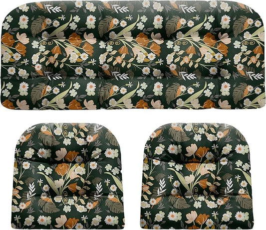DANGHOOGY Wicker Chair Cushions, Waterproof Outdoor Loveseat Cushions by DANGHOOGYFurnitureCushions