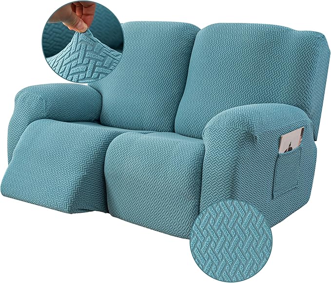Genina Recliner Loveseat Cover Stretch Couch Covers Sofa slipcover by Genina