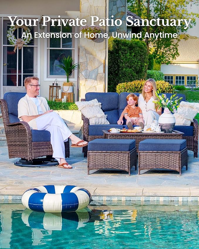 HILLGA 6-Piece Luxury Patio Furniture Set - Image 3