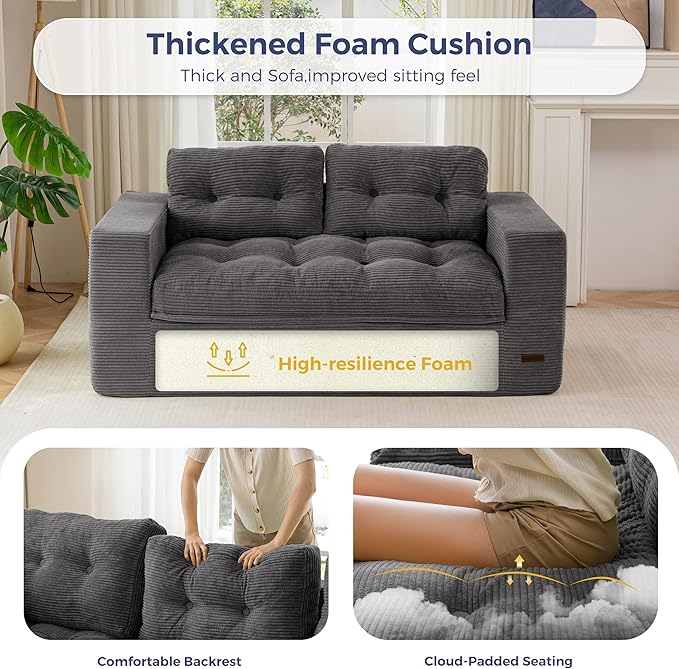 MAXYOYO 63" Loveseat Sofa Couch - Image 4
