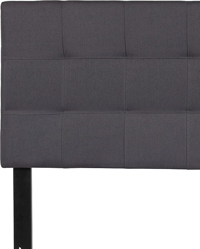 Flash Furniture Bedford Tufted Upholstered Full Size Headboard in Dark Gray - Image 9