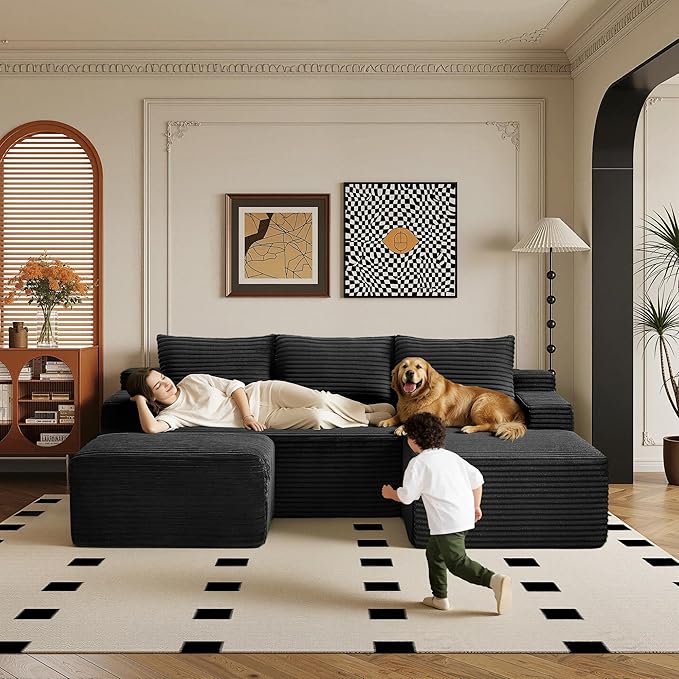 96" Sectional Couches for Living Room Cloud Couch Sofa - Image 5