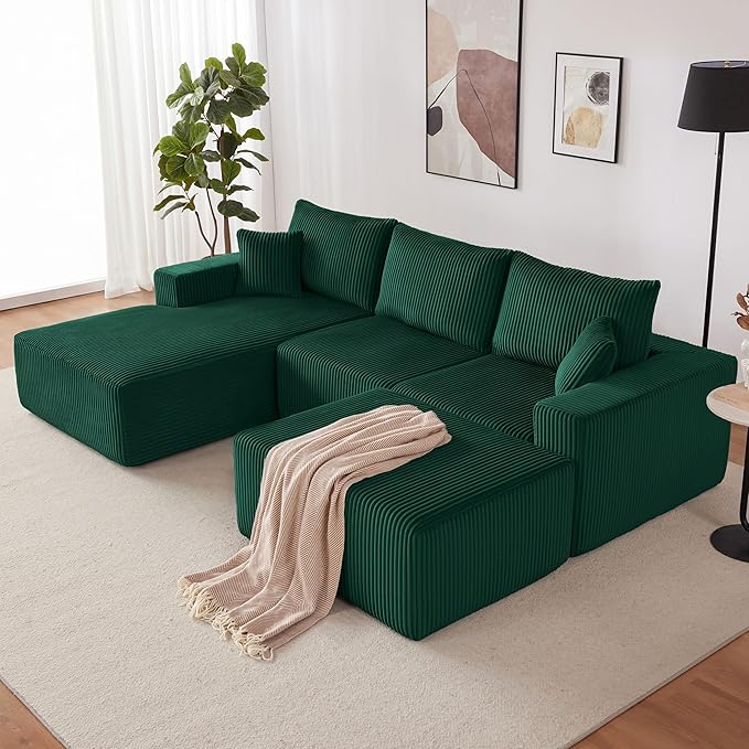 Weture 108” Modular Sectional Couches, Modern Modular U-Shape Sofa - Image 9