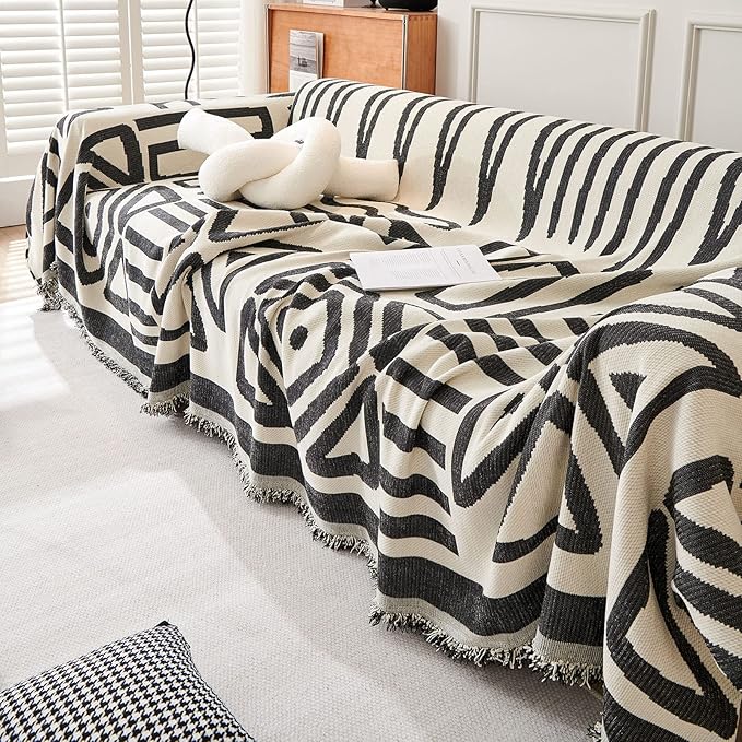 VClife Bohemian Sofa Cover for Couch, Washable 3-Seaters Couch Cover for Dog - Image 6
