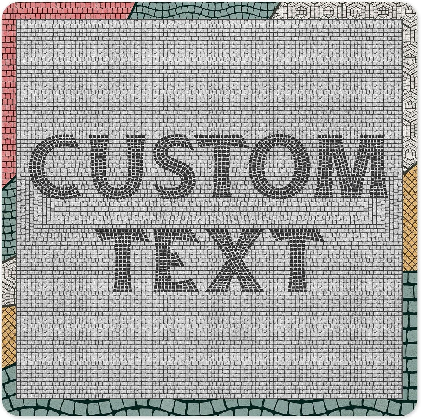 Custom Sign, Custom Street Sign, 11 Font Colors, 13 Font Styles, 4 Hole Options, 22 Sizes, 12x12 Inches, Rust Free DiBound, Fade Resistant, Made in USA by My Sign Center (Fauxsaic 2)