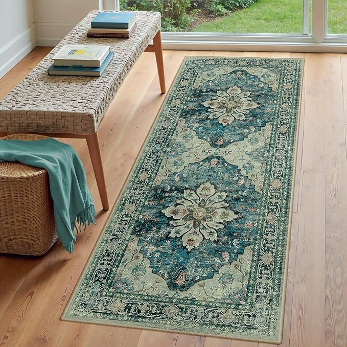 RELEANY Area Rugs 3'x7' Runner Rug Non Slip Washable - Image 3