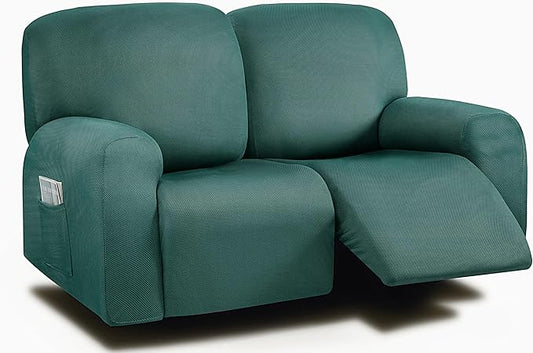 ULTICOR Reclining Loveseat Slipcover, 6-Piece Yarn Dyed Sofa Covers, 2 Seat by ULTICOR