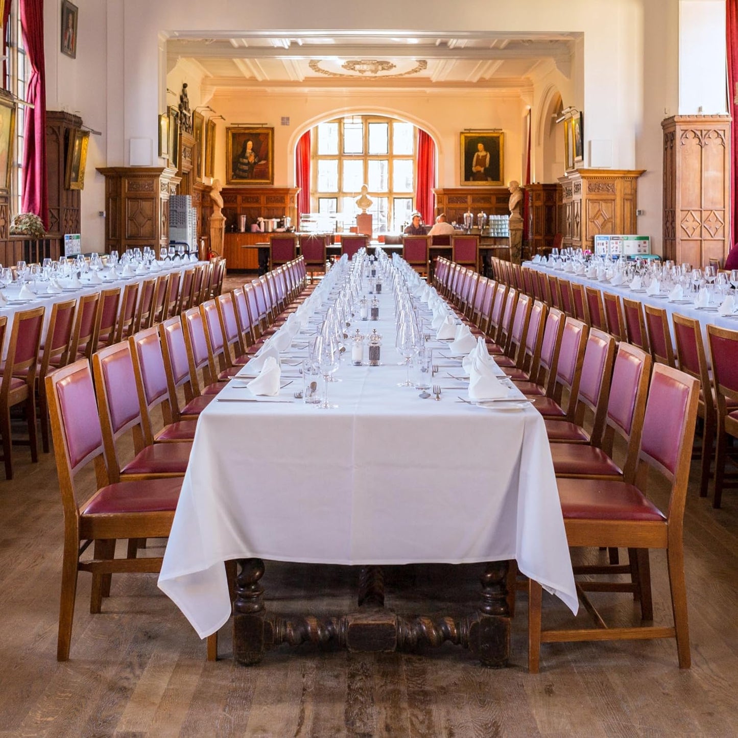 12 Pack White Table Cloth 60 x 84 Inch Rectangular Tablecloths for 4 Foot Rectangle Tables, Wrinkle Resistant White Tablecloth Washable Polyester Fabric Table Covers for Buffet Wedding Party Banquet