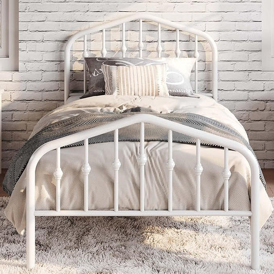 SHA CERLIN Twin Size Metal Platform Bed Frame by SHACERLIN