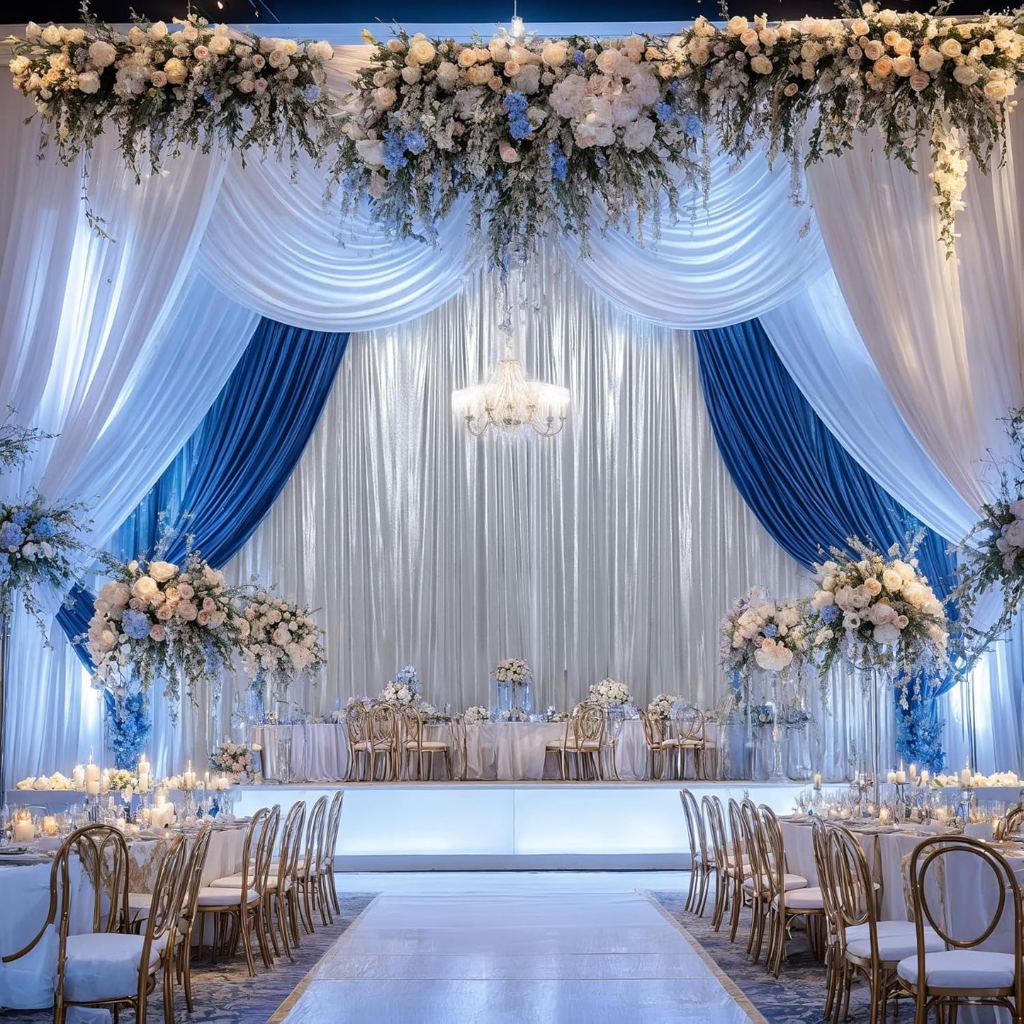 leegleri 10x10ft Thick Silver Glitter Backdrop Curtain Panels for Parties, Wrinkle Free Sequin Sparking Photo Backdrop Drapes, 2 Panels 5x10ft Shimmer Back Drop Cloth for Wedding Birthday Photography