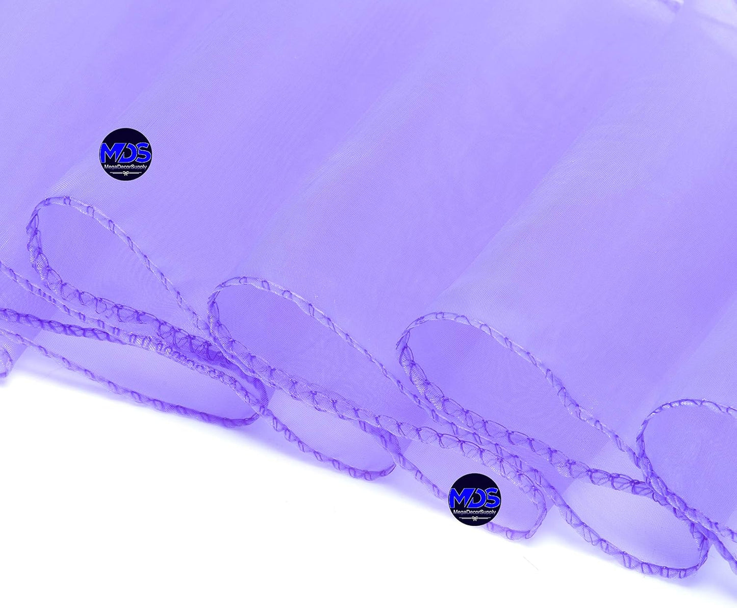 MDS Pack of 150 PCS Organza Chair Sashes Wider Dining Chair Bows Ribbon Tie Back for Wedding Party Birthday Bridal Shower Reception Event Banquet Home Chair Cover Decoration - Lavender