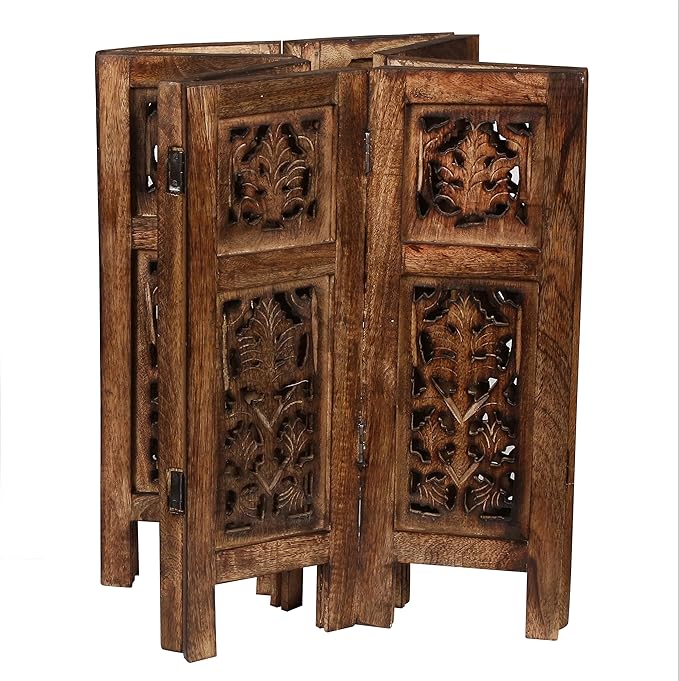 Lightnpro Handcrafted Wooden Round Accent Table - Image 6