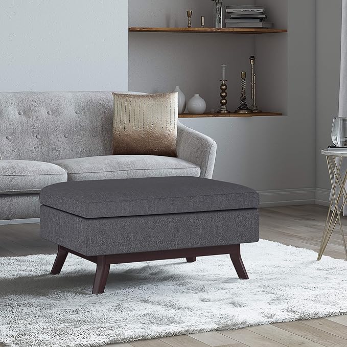 SIMPLIHOME Owen Coffee Table Storage Ottoman - Image 2