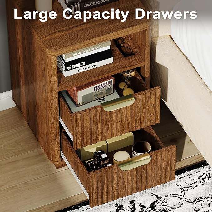 3-Piece Fluted Living Room Set Includes 2 Fluted Night Stand - Image 6