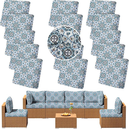 Outdoor Cushion Covers Set, Replacement by SUKAIKEQA