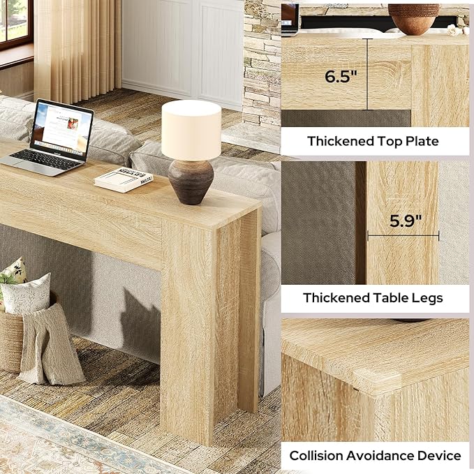 UNIQUITE 63-Inch Long Console Table - Image 3