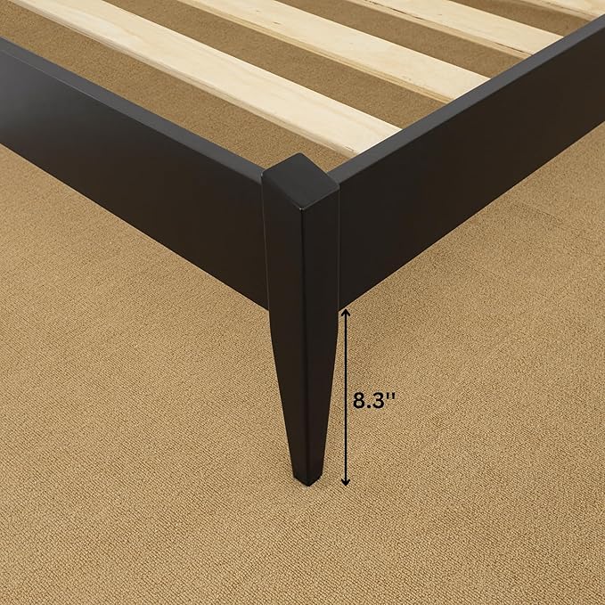 Bme Dinkee King Platform Bed Frame Wood 15 Inch - Image 10