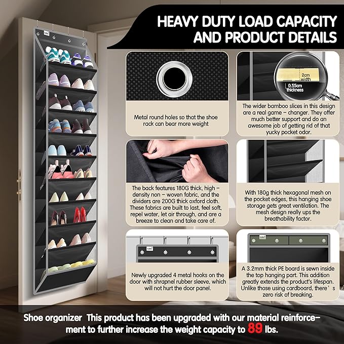 Kotkn 10 Tier Over The Door Organizer - Image 3