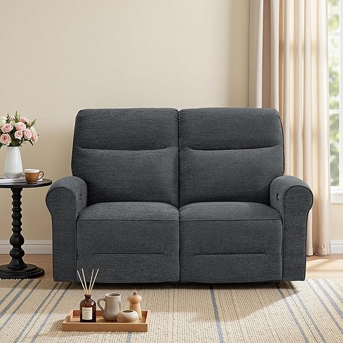 MCombo 64.6" Wall Hugger Power Loveseat Recliner Sofa - Image 2