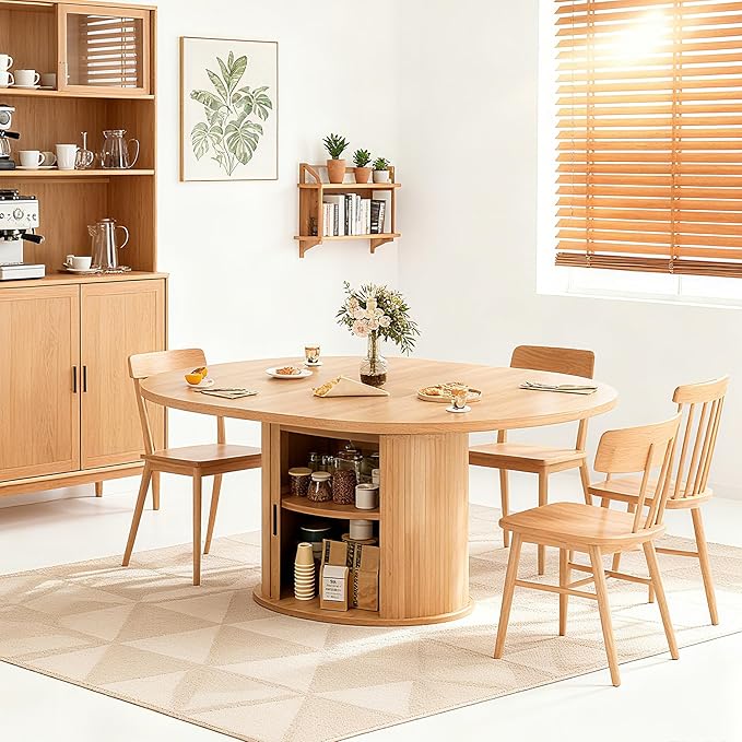 Wildhome Extendable Round Dining Table - Image 9
