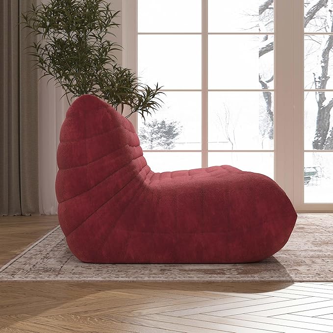 YVDNHP Big Bean Bag Chairs for Adults, 3 Seater Large Bean Bag Sofa, Fireside - Image 7