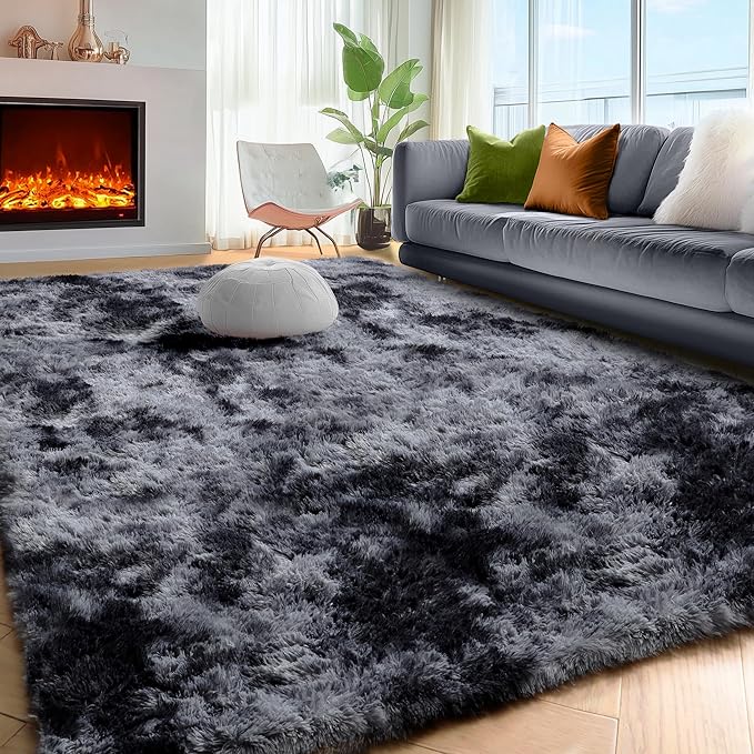 PAGISOFE Dark Grey Large Area Rugs - Image 5