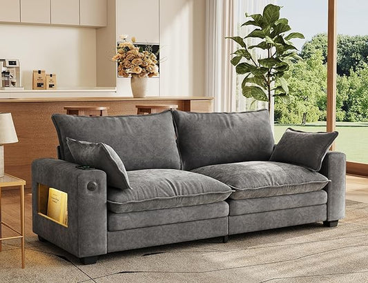 MapleGrace 80" Cloud Loveseat Sofa by MapleGrace