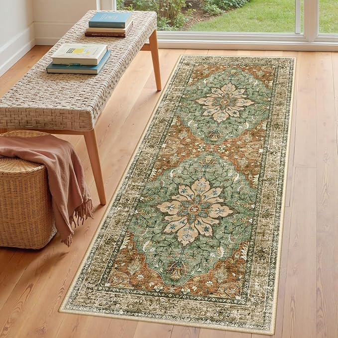 RELEANY Area Rugs 3'x6' Runner Rug Non Slip Washable - Image 3