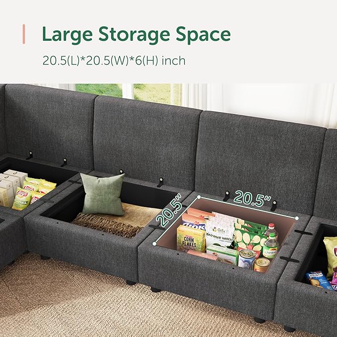 HONBAY Modular Sectional Sofa - Image 6
