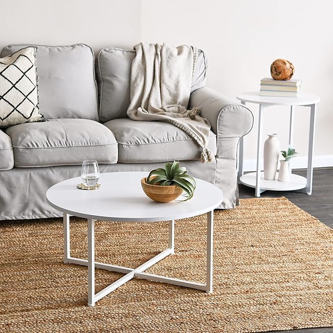 Household Essentials Jamestown Round Side End Table - Image 4