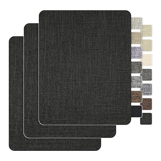 BESEZX Linen Fabric Repair Patch，3 PCS 9 * 11 Inch Self-Adhesive Couch Fabric by Besezx
