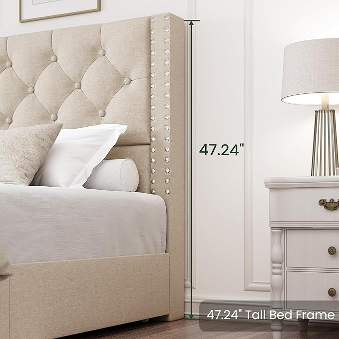 LARMACE Queen Size Bed Frame - Image 9