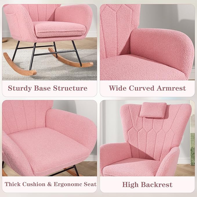 VECELO Rocking Chair Nursery - Image 7