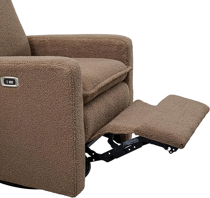 Oxford Baby Uptown Power Recliner/Glider, Teddy Brown - Image 8