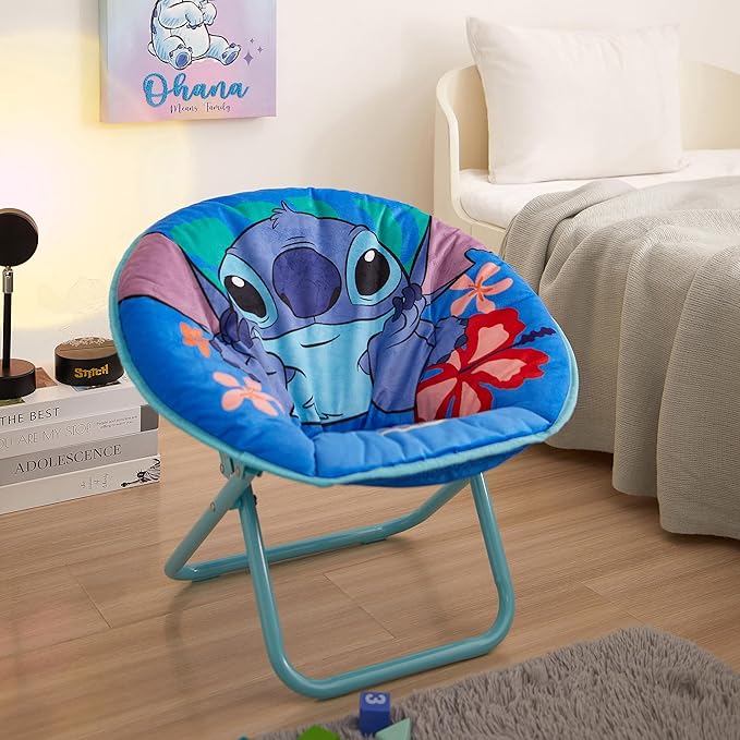 Disney Stitch 19” Frame Folding Toddler Saucer™ Chair - Image 2