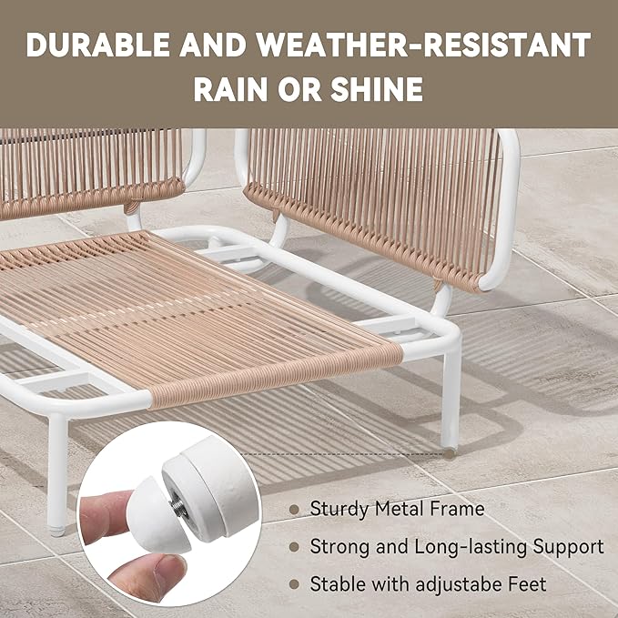 Crestlive Products Outdoor Patio Furniture Set, 4 Seater Modular Oversized - Image 4