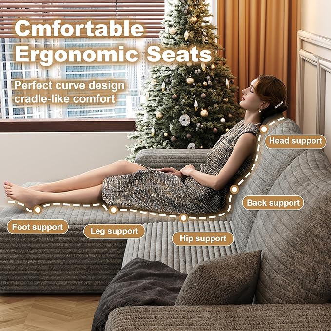 AUGOP 108" Sectional Couches for Living Room Modern Modular Sofa - Image 7