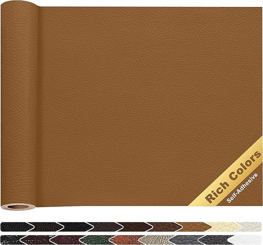KING MOUNTAIN Leather Repair Patch, 16 x 60 Inches self Adhesive Leather Repair by ForABetterHomeLife