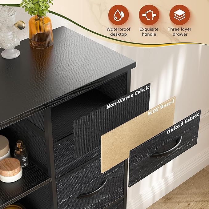 EnHomee 51" H Dresser with 15 Drawers Dresser - Image 7