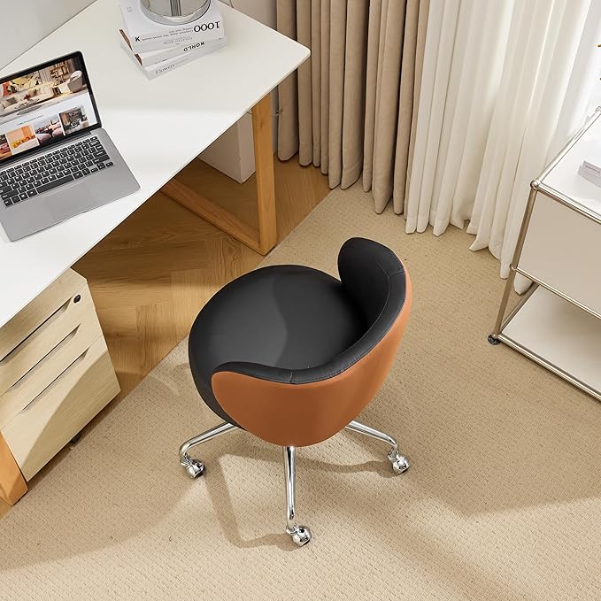 VINGLI Cute Small Swivel Desk Chair Comfy - Image 3