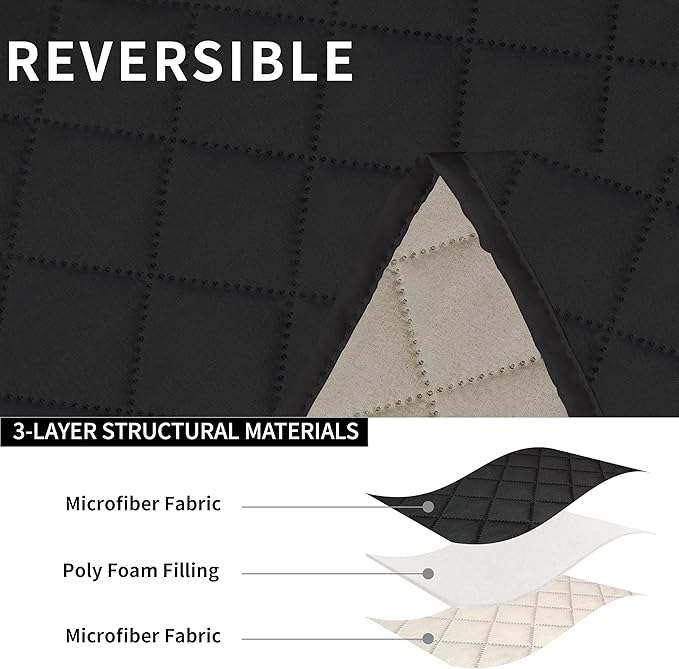 Easy-Going Loveseat Recliner Cover, Reversible Couch Cover - Image 5