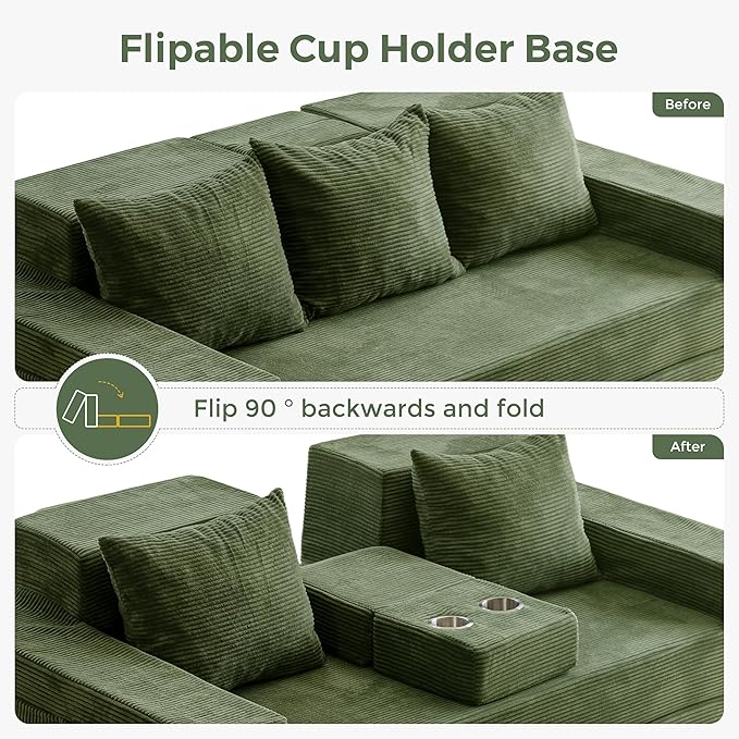 MAXYOYO Convertible Sofa Bed, Folding Sleeper Chair - Image 4