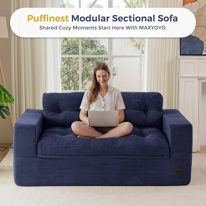 MAXYOYO 63" Loveseat Sofa Couch - Image 7