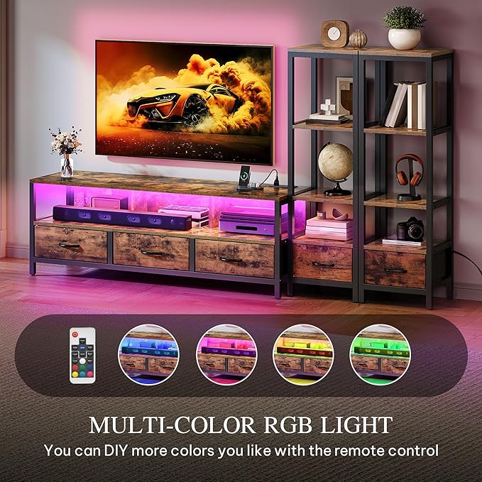 YITAHOME TV Stands for 65 inch TV Entertainment Center - Image 6
